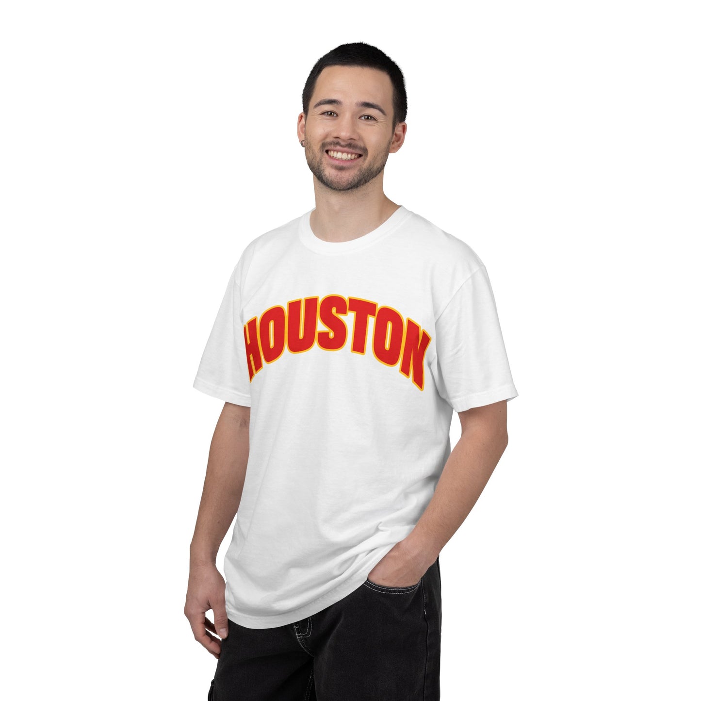 Throwback Houston Arch Logo T-Shirt (ketchup + mustard uniform)