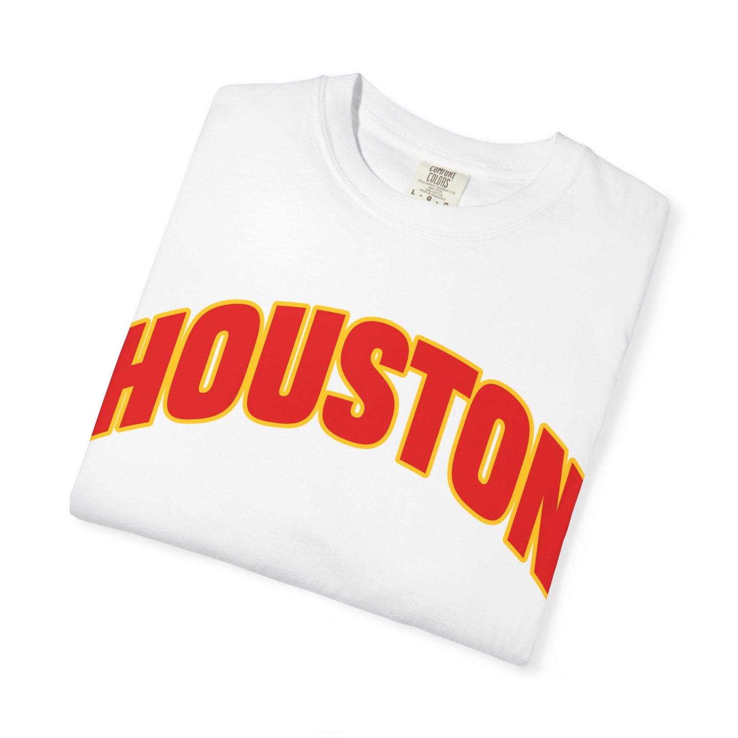 Throwback Houston Arch Logo T-Shirt (ketchup + mustard uniform)